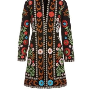 Floral Embroidered Topper